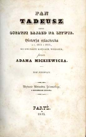 Pan Tadeusz 1834
