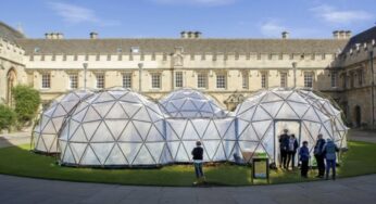 Pollution Pods, a display at St. John’s College meant to raise environmental awareness