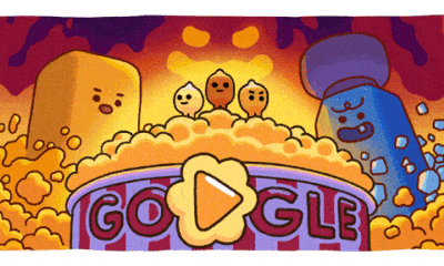 Celebrating Popcorn Google Doodle Celebrates Popcorn