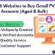 Top 6 Websites to Buy Gmail PVA Accounts (Aged & Bulk)