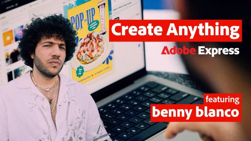 Adobe Partner with Benny Blanco to Help Small Business Branding in 'Create Anything' Campaign