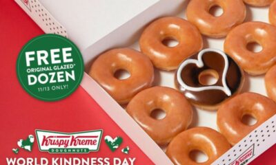 Krispy Kreme is Celebrating World Kindness Day by Offering Free Donuts to Early Customers