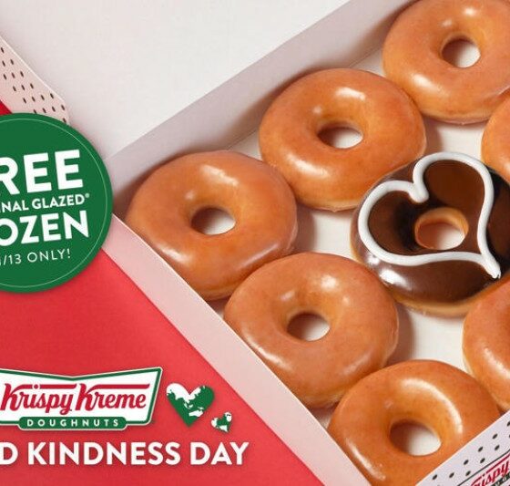 Krispy Kreme is Celebrating World Kindness Day by Offering Free Donuts to Early Customers