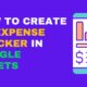 How to Make an Expense Tracker in Google Sheets for 2025 Budget Planning