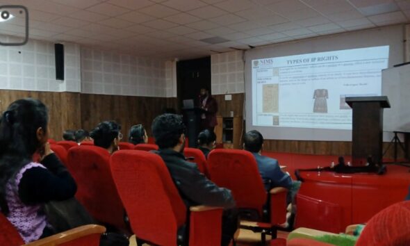 Expert Talk on Intellectual Property Rights & Technology Transfer Held at NIMS University Rajasthan